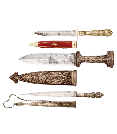 Antika Hançer Alanlar, Antika Hançer Alan Yerler